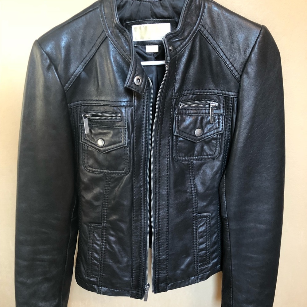 Michael Kors Authentic Leather Jacket